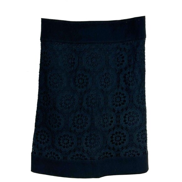 Laundry by Shelli Segal Sz 6 Black White Colorblock Lace Sheath Career Dress N4 - Picture 8 of 12